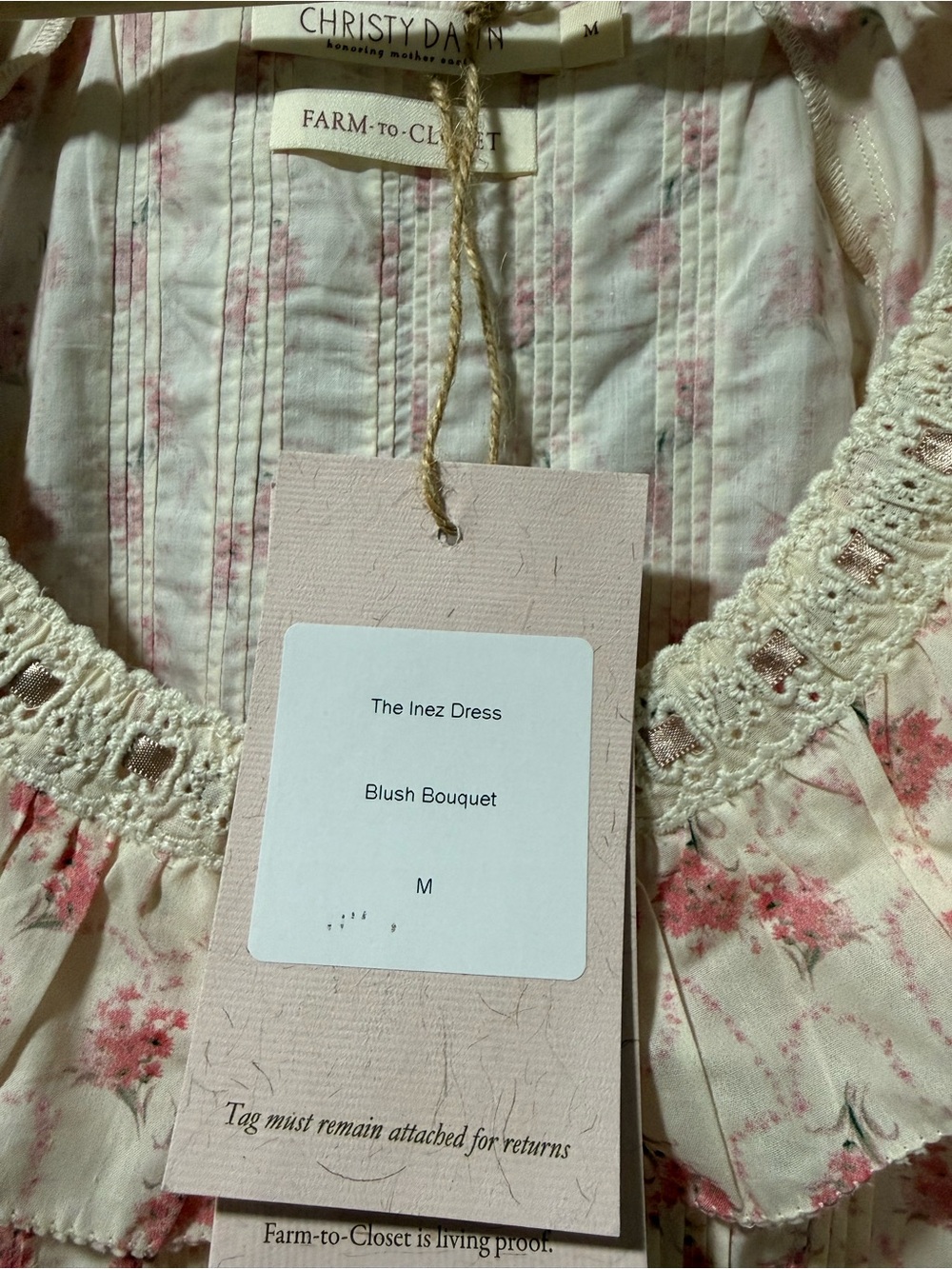 The Inez Dress | Blush Bouquet - Picture 6 of 6